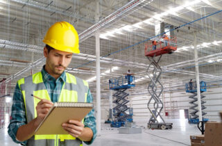 Checklist de seguridad antes de usar una plataforma elevadora.