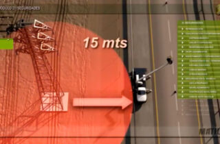 Video – Plataformas elevadoras trabajando cerca de líneas de alta tensión