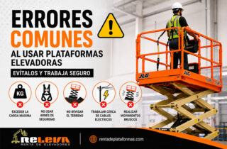 Infografía - Errores comunes al usar plataformas elevadoras