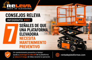 Infografía - 7 señales de que una plataforma elevadora necesita mantenimiento preventivo
