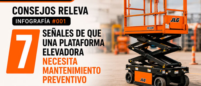 Infografía - 7 señales de que una plataforma elevadora necesita mantenimiento preventivo