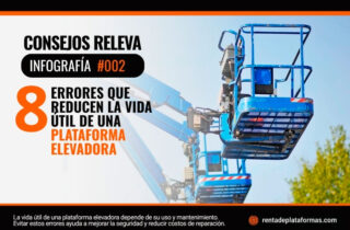 Infografía - 8 errores que reducen la vida útil de una plataforma elevadora