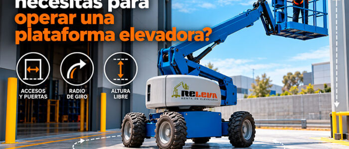 ¿Cuánto espacio necesitas para operar una plataforma elevadora?